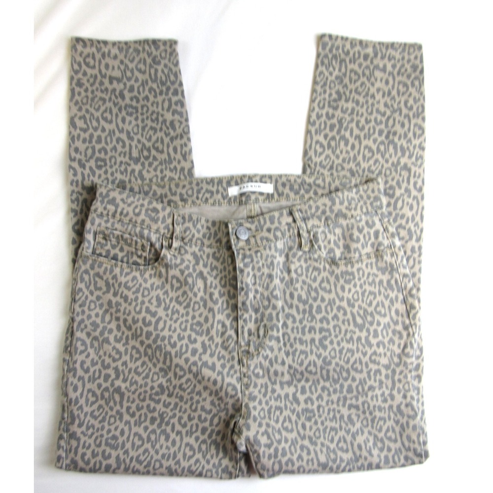 Women's Pacsun Jeans High Rise Jegging Beige/Gray Animal Print Size 29